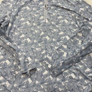 Women's Blue Patterned Top